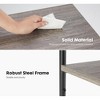 3 layer coffee table with adjustable height, small bedside table, storage shelf, suitable for bedroom, living room, office space saving - 4 of 4