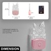 DORESshop 0.5W Plug-in Light Sensor Night Light, Butterfly Design, Pink Acrylic Housing with Dual Plug, 3000K Warm White + RGB Gradient - 3 of 4