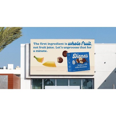 Diana's Bananas Frozen Dark Chocolate Real Banana Bites - 8oz