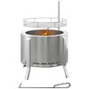 CAVINAS Table Top Firepit with Poker Outdoor Fire Pit Durable Tabletop Fire Pit for Outdoor Grilling and Travel - 2 of 4