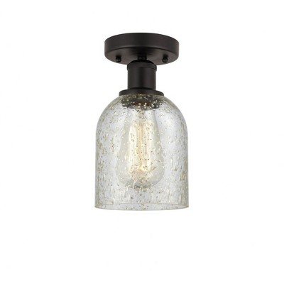 Caledonia - 1 Light Semi-Flush Mount In Industrial Style-9.75 Inches Tall and 5 Inches Wide