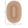 Colonial Mills Jackson - Oatmeal 5 Ft round Round Rug Indoor 75% Polypropylene/25% Wool - 2 of 2