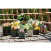 SpassWay 10" Dia Outdoor Indoor Ceramic Planter Pot Decorative Planter with Drainage Hole Patio Flower Pot - 3 of 4