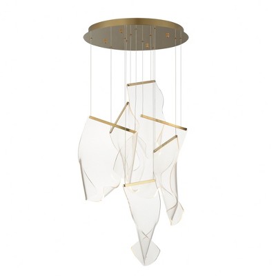 ET2 Lighting Rinkle 6 - Light Pendant in  French Gold