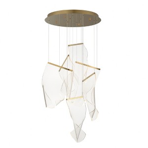 ET2 Lighting Rinkle 6 - Light Pendant in  French Gold - 1 of 3