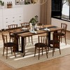 NicBex Modern Geometric Waterproof Large Dining Table with Adjustable Legs,Modern Rectangular Kitchen Table,Dining Room Furniture - 3 of 4