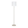 56.5" Metal Stick Floor Lamp (Includes LED Light Bulb) Silver - Cresswell Lighting - 4 of 4