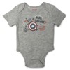 Marvel Avengers Hulk Captain America Iron Man Baby 5 Pack Bodysuits Newborn to Infant - 3 of 4