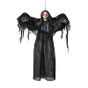 Morris Costumes 3 ft Animated Grim Reaper with Wings Hanging Decoration - Black - 2 of 2
