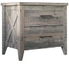 Home Design Derby 2 Drawer Nightstand, Brown - 3 of 4