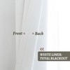 Awesome Home  100% Blackout Linen Texture Curtains with Grommet Top, 2 Panels - 2 of 4
