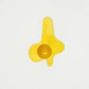 Gulches Fun Fusion Series Yellow Ceramic Pillar Candle Holder 1 Pack - 3 of 4