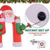 Syemin Inflatable Holiday Decorations Christmas Inflatables Outdoor Decorations Giant Santa Claus Christmas Decoration Inflatable, Red, 84"*36"*144" - 4 of 4