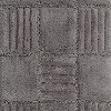 Knightsbridge Chakker Board 220 GSF Non Skid Back Bath Rug Set - 2- Piece - 17x24 and 21x34", Silver - 4 of 4