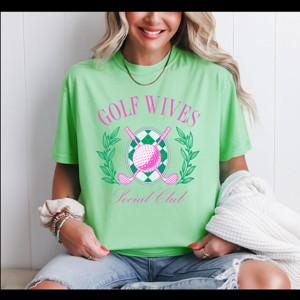Simply Sage Market Golf Wives Social Club Garment Dyed Tee - 1 of 4
