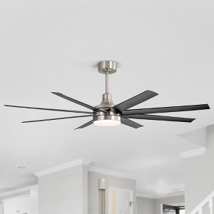 Airsurfer 65" Large Indoor Modern Ceiling Fan with Led Lights and Remote - 1 of 4