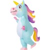 Joyfy Adult Halloween Inflatable Costume Unicorn Inflatable Blow Up Costume for Halloween Dress up Party-Bllue - 2 of 4