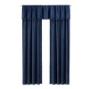 Kate Aurora Modern Lux Complete 3 Piece Chenille Curtain Panels & Valance Set - 2 of 2