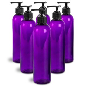 Royal Massage 8oz Bullet Round Massage Oil/Lotion/Liquid Bottle with Saddle Pump - 1 of 4