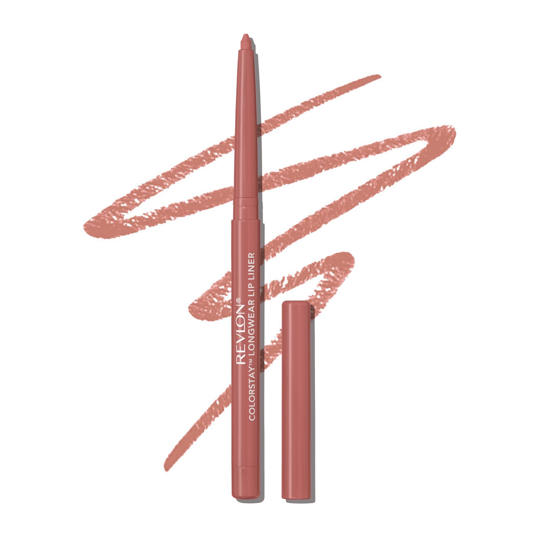 Revlon ColorStay Lip Liner with Built in Sharpener - 655 Rose - 0.01oz: Satin Finish, Pencil Form, Light Tones
