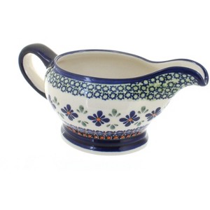 Blue Rose Polish Pottery 1258 Zaklady Gravy Boat - 1 of 1