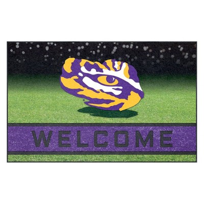 NCAA LSU Tigers Crumb Rubber Door Mat 18"x30"