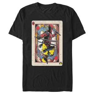 Men's Marvel: Deadpool & Wolverine Playing Card T-Shirt - 1 of 4