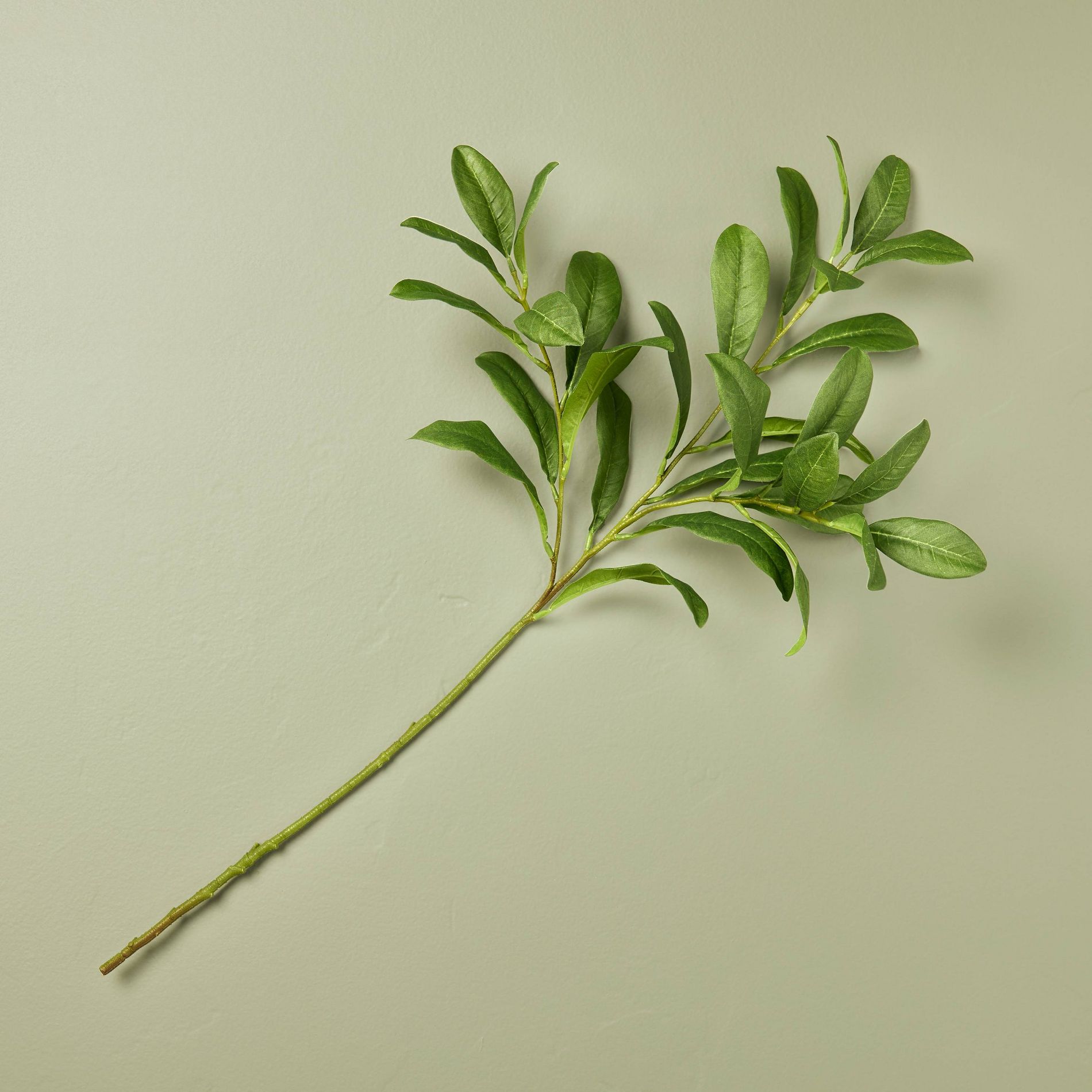 25" Apple Leaf Artificial Stem Green - Hearth & Hand™ with Magnolia