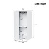 NicBex 63.60"H Armoire Corner Wardrobe Closet Storage Cabinet with Pole & Shelves for Bedroom - 3 of 4