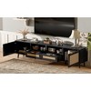 Grungis 2 Drawers TV Stand with 2 Shelves for TVs Up to 85 Inch,Console Table with Solid Wood Legs for Bedroom,Living Room - 2 of 4