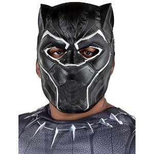 HalloweenCostumes.com One Size Fits Most   Adult Black Panther Half Mask | Marvel Superhero Masks, Black/Gray - 1 of 4