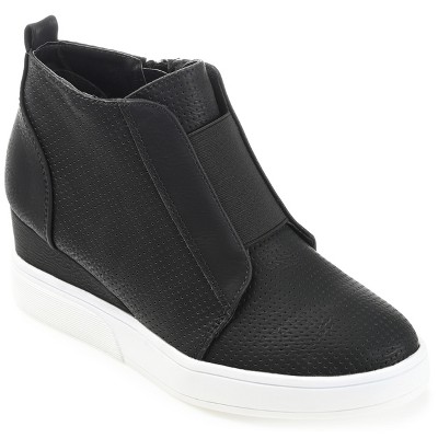 Journee Women's Clara Medium and Wide Width Wedge Sneakers