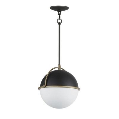 Maxim Lighting Duke 1 - Light Pendant in  Black/Weathered Brass