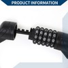 Unique Bargains Bicycle Padlock Cable Spiral Lock 5 Digit Resettable Bike Cable Lock Black - 3 of 4
