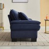 Runesay Corduroy Sofa Sleeper Couch Loveseat Sofa with Pillows Comfy Upholstered Deep Seat Sofa - 4 of 4