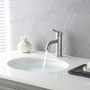 ChicFurnit Bathroom Sink Faucet ADA Compliant Single Hole Design with Waterfall Spout for Modern Spaces, Silver, 17.4"*7.16"*3.54" - 2 of 4