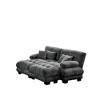 94.4" Chenille Modular Sectional Sofa Bed with Bolster Armrests and 2 Ottomans for Small Living Room - 4 of 4