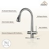 CASAINC Kitchen Faucet with Pull Down Sprayer Efficient Cleaning for with Deck Plate - 4 of 4