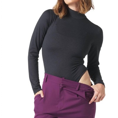 Women's Long Sleeve Mock Neck Bodysuit - glyder