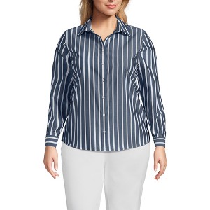 Lands' End Women's No Iron Supima Cotton Long Sleeve Shirt - 1 of 3