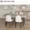 71 In Dining Table for 6-10,Modern Farmhouse Rectangular Kitchen Table,with Adjustable Feet & Sturdy Metal Framefor,Dining Room,Living Room,No Chair - 4 of 4