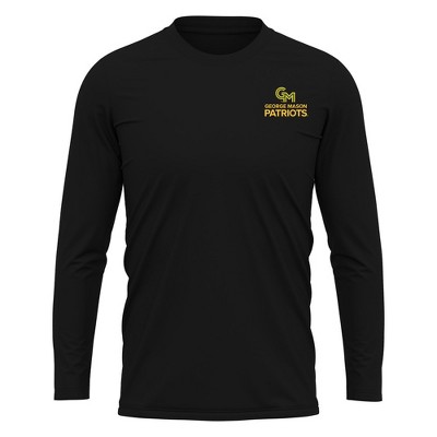 George Mason University Adult Sport Long Sleeve Left Chest Logo, Athletic Heather
