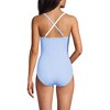 Lands' End Women's Slender Suit V-neck Pleated X-back One Piece Swimsuit Adjustable Straps - 2 of 4