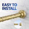 Shower Curtain Rod, 1" Non Slip Adjustable 28-74 inch No Drilling Shower Curtain Rods Spring Tension - 3 of 4