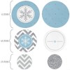 Big Dot of Happiness Winter Wonderland - Snowflake Holiday & Winter Wedding Giant Circle Confetti - Party Décor - Large Confetti 27 Count - 2 of 4