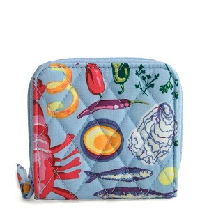 Vera Bradley Women's Outlet Cotton Essential Small Zip-Around Wallet - 1 of 2