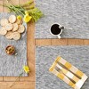Design Imports Navy/Off-White Tonal Recycled Cotton Slubby Rib Placemat Set/6 - 3 of 4