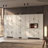 FUFU&GAGA Multifunctional Modular Storage Cabinet Bookcase Display Cabinet with Adjustable Shelving, Drawers & Safety Features - 2 of 4