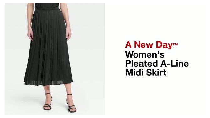 Women's Pleated A-Line Midi Skirt - A New Day™, 2 of 7, play video