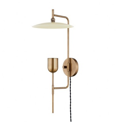 Troy Lighting Manti 1 - Light Sconce in  Patina Brass/Soft Sand